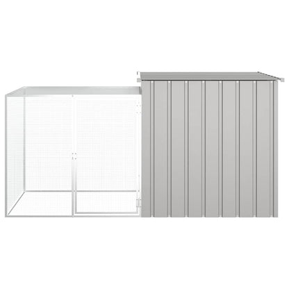 Gabbia per Polli grigio 200x91x100 cm Acciaio Zincato | homemem39