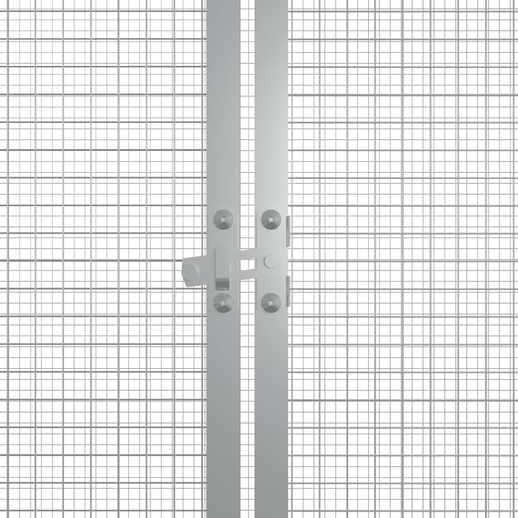 Gabbia per Polli grigio 200x91x100 cm Acciaio Zincato | homemem39