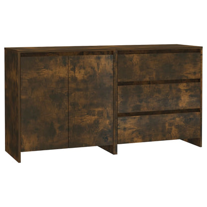Sideboards 2 pcs Smoked Oak in Multilayer Wood