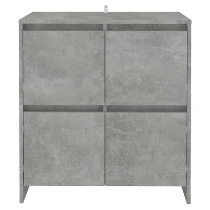 Credenze 2 pz Grigio Cemento 70x41x75 cm in Legno Multistrato - homemem39