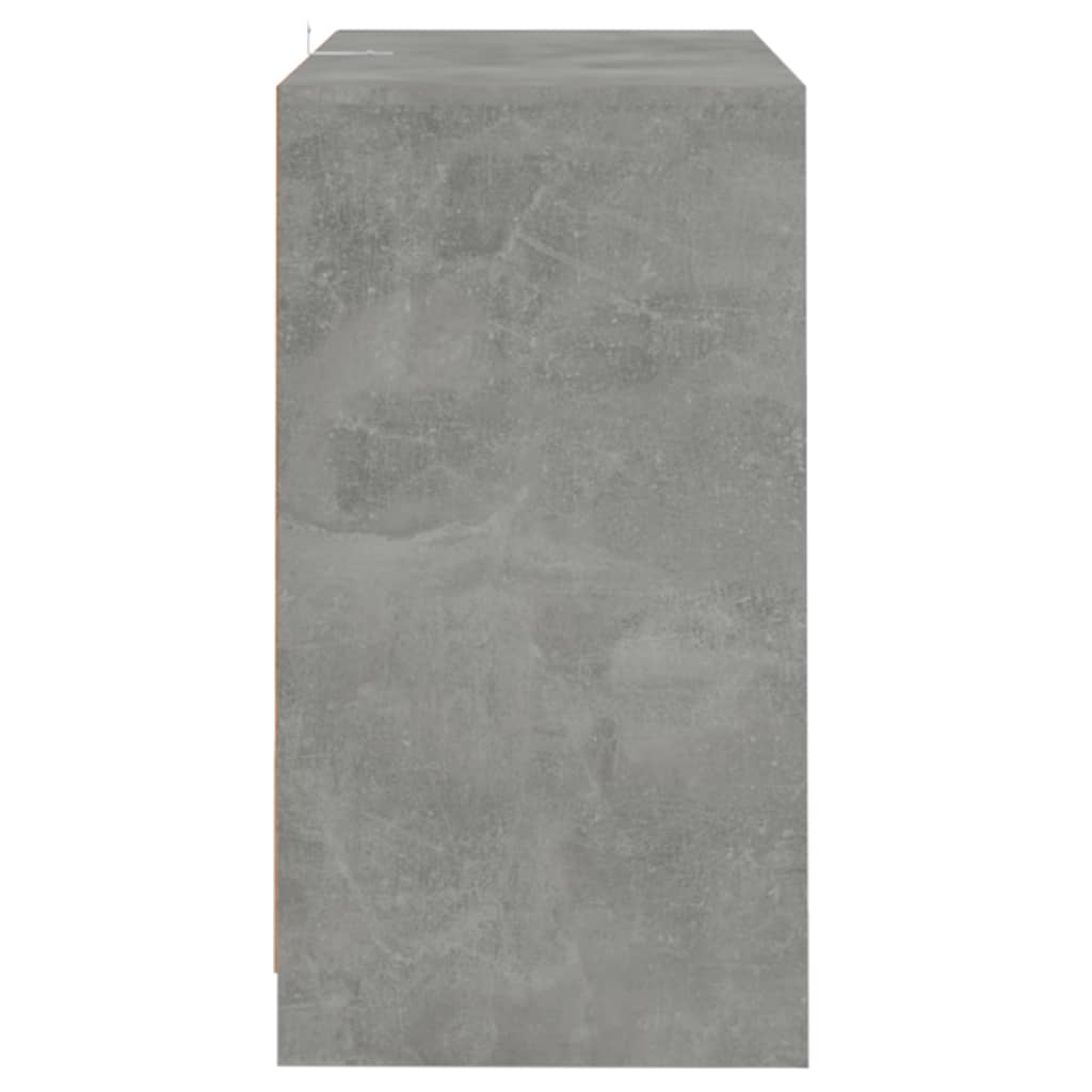 Credenze 2 pz Grigio Cemento 70x41x75 cm in Legno Multistrato - homemem39