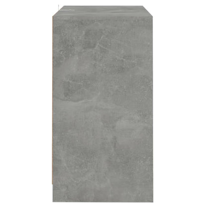 Credenze 2 pz Grigio Cemento 70x41x75 cm in Legno Multistrato - homemem39