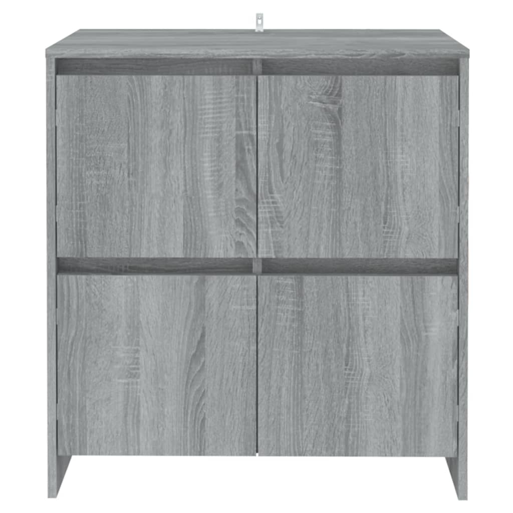 Credenze 2 pz Grigio Sonoma 70x41x75 cm in Legno Multistrato - homemem39