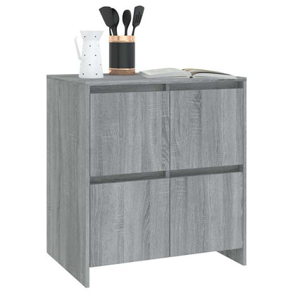 Credenze 2 pz Grigio Sonoma 70x41x75 cm in Legno Multistrato - homemem39