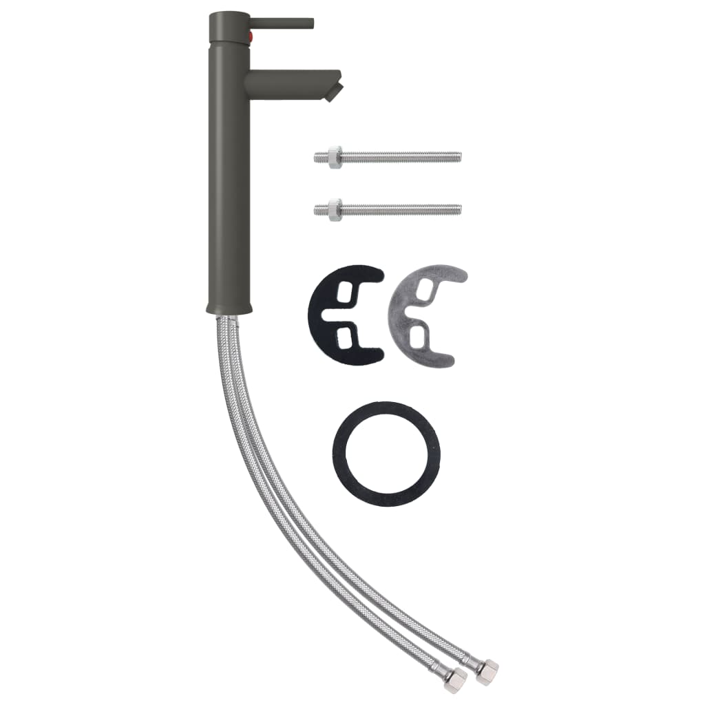 Lavandino con Rubinetto e Piletta Vetro Temperato Trasparente - homemem39