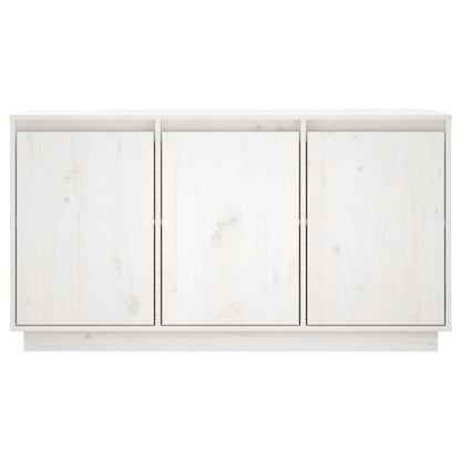 Credenza Bianca 111x34x60 cm in Legno Massello di Pino - homemem39