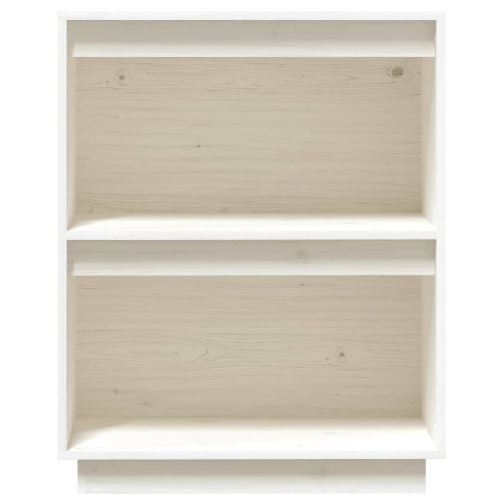 Mobile Consolle Bianco 60x34x75 cm in Legno Massello di Pino - homemem39
