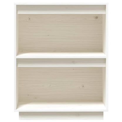 Mobile Consolle Bianco 60x34x75 cm in Legno Massello di Pino - homemem39