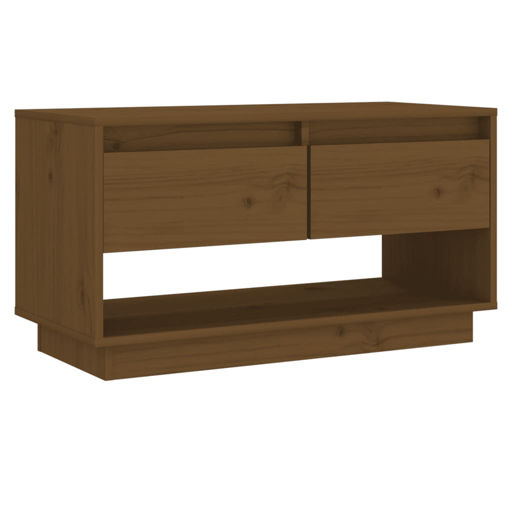 Mobile TV ambra 74x34x40 cm in Legno Massello di Pino