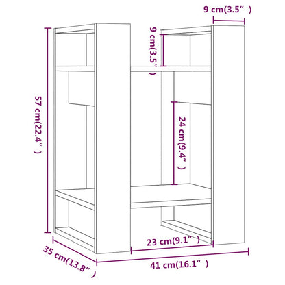 Libreria/Divisorio 41x35x57 cm in Legno Massello di Pino