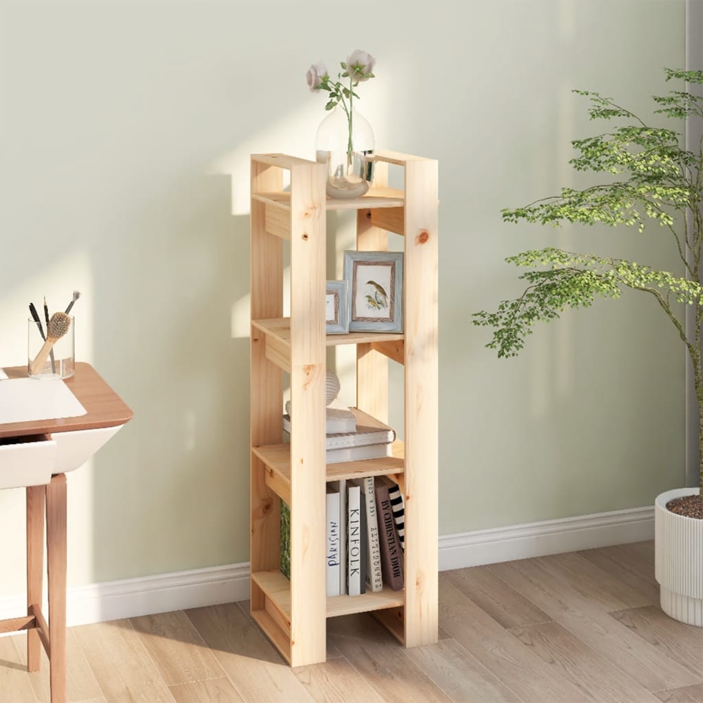 Libreria/Divisorio 41x35x125 cm in Legno Massello di Pino | homemem39