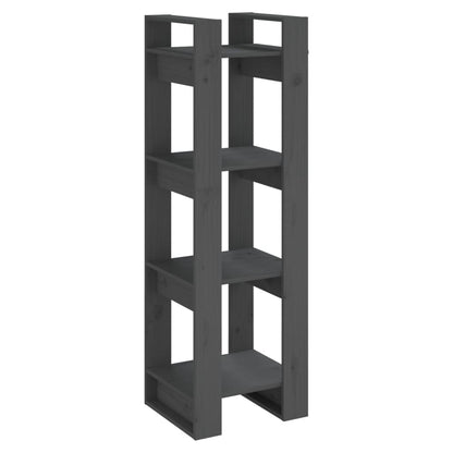 Libreria/Divisorio Grigio 41x35x125 cm Legno Massello di Pino | homemem39