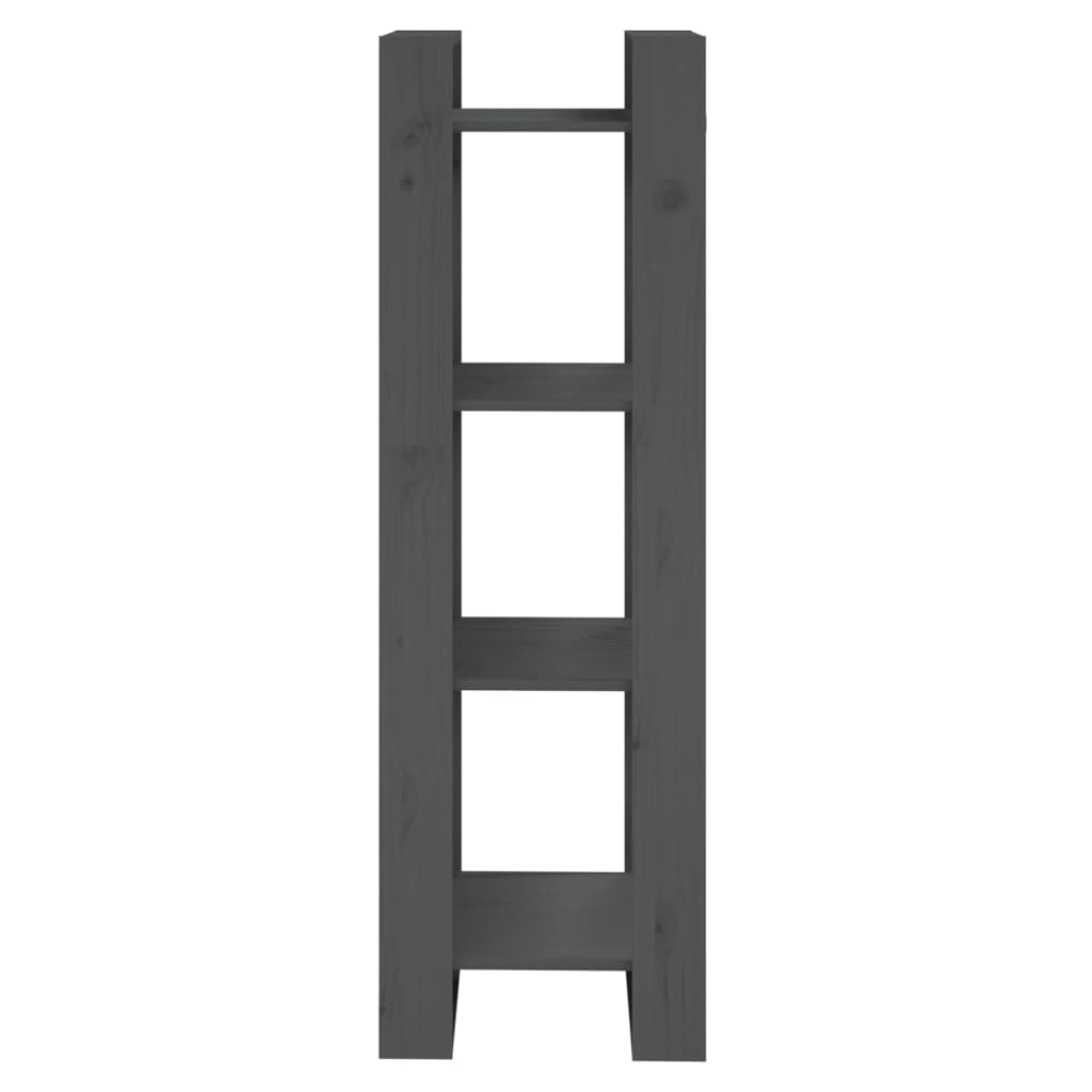 Libreria/Divisorio Grigio 41x35x125 cm Legno Massello di Pino | homemem39