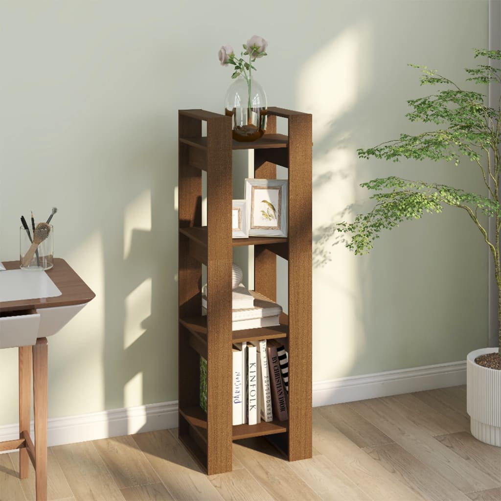 Libreria/Divisorio ambra 41x35x125 cm in Legno Massello | homemem39