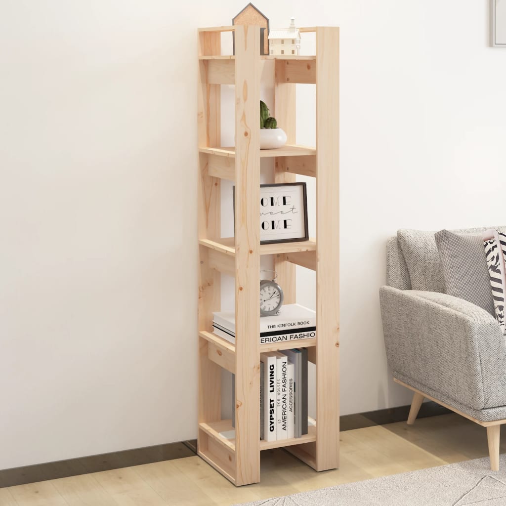 Libreria/Divisorio 41x35x160 cm in Legno Massello di Pino | homemem39