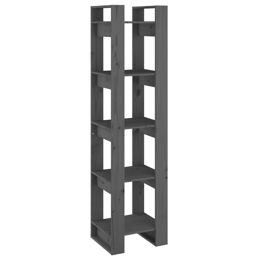 Libreria/Divisorio Grigio 41x35x160 cm Legno Massello di Pino | homemem39