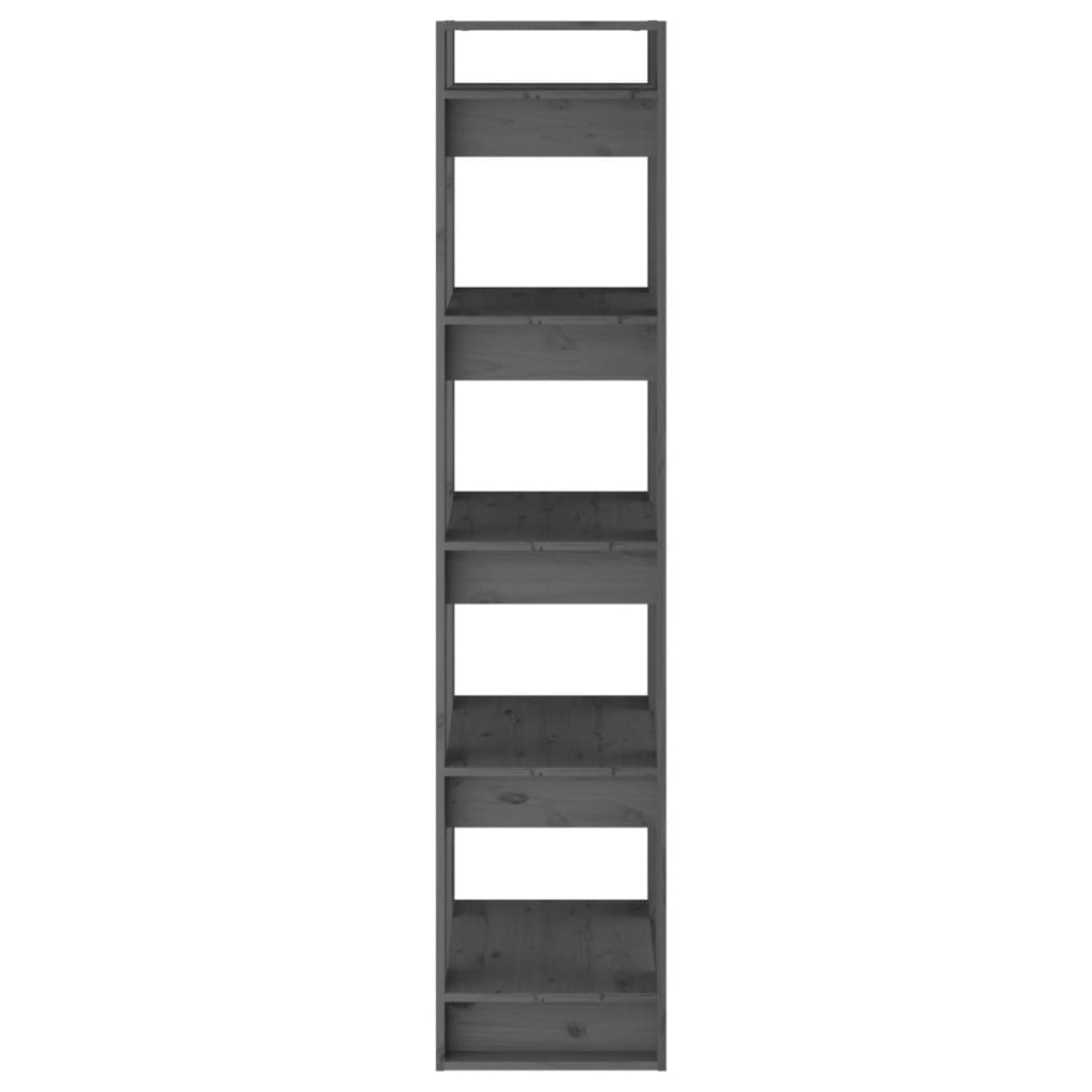 Libreria/Divisorio Grigio 41x35x160 cm Legno Massello di Pino | homemem39