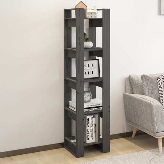 Libreria/Divisorio Grigio 41x35x160 cm Legno Massello di Pino | homemem39