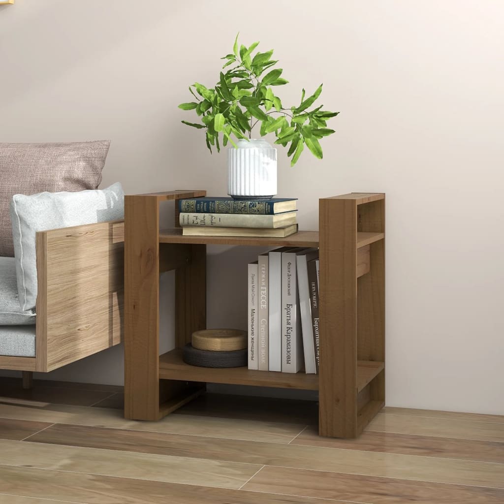 Libreria/Divisorio Ambrato 60x35x57 cm in Legno Massello | homemem39