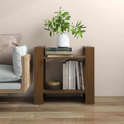 Libreria/Divisorio Ambrato 60x35x57 cm in Legno Massello