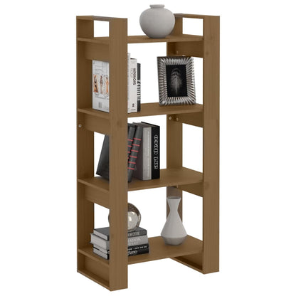 Libreria/Divisorio ambra 60x35x125 cm in Legno Massello | homemem39