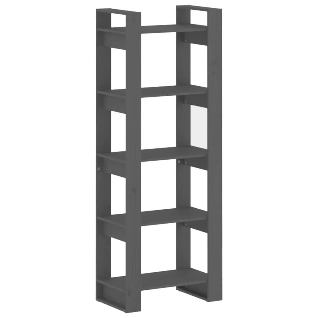 Libreria/Divisorio Grigio 60x35x160 cm Legno Massello | homemem39