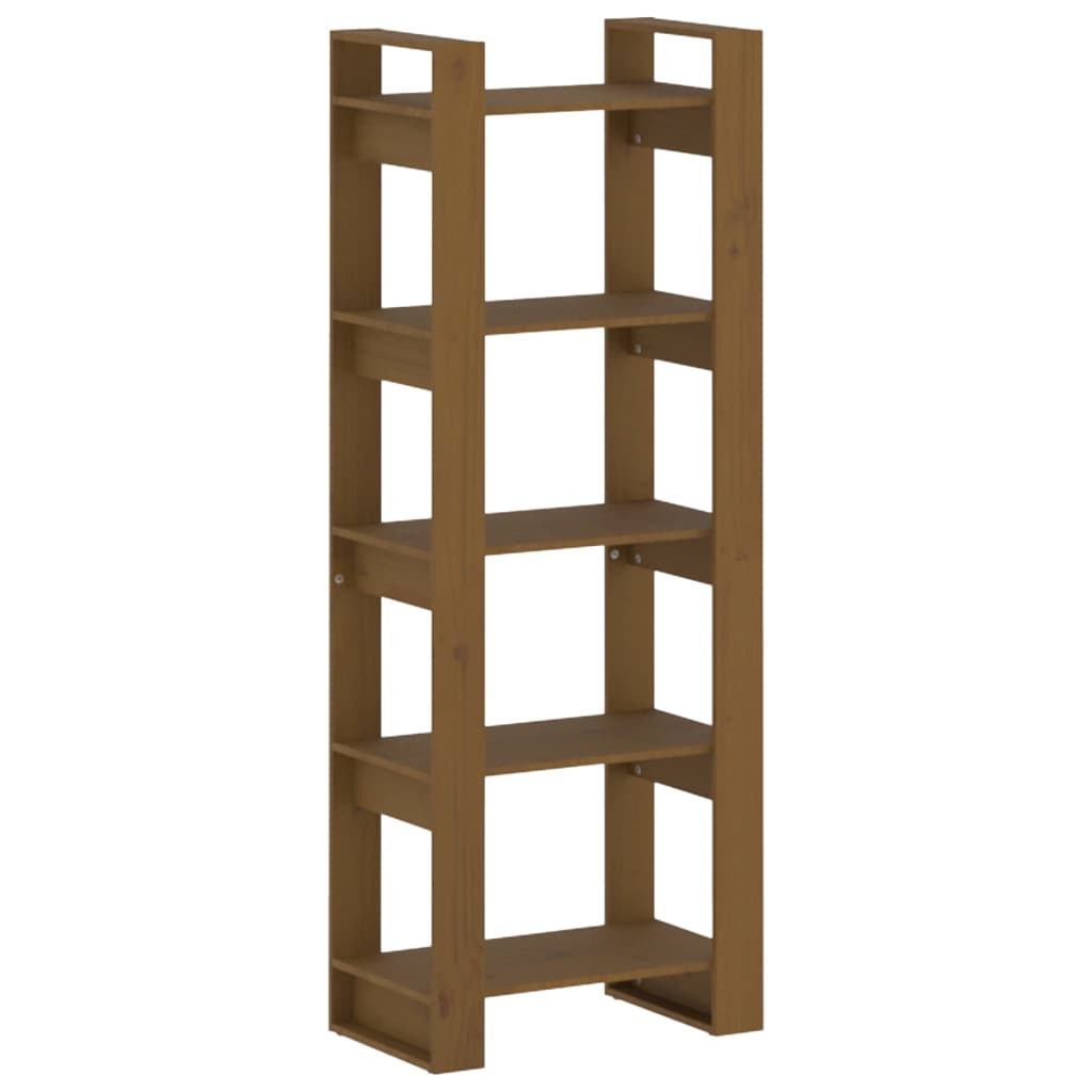 Libreria/Divisorio Marrone ambra 60x35x160 cm Legno Massello | homemem39
