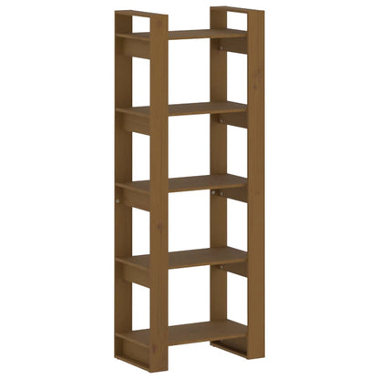 Libreria/Divisorio Marrone ambra 60x35x160 cm Legno Massello | homemem39