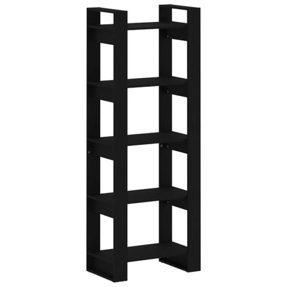 Libreria/Divisorio Nero 60x35x160 cm Legno Massello | homemem39