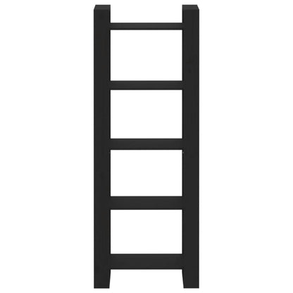 Libreria/Divisorio Nero 60x35x160 cm Legno Massello | homemem39