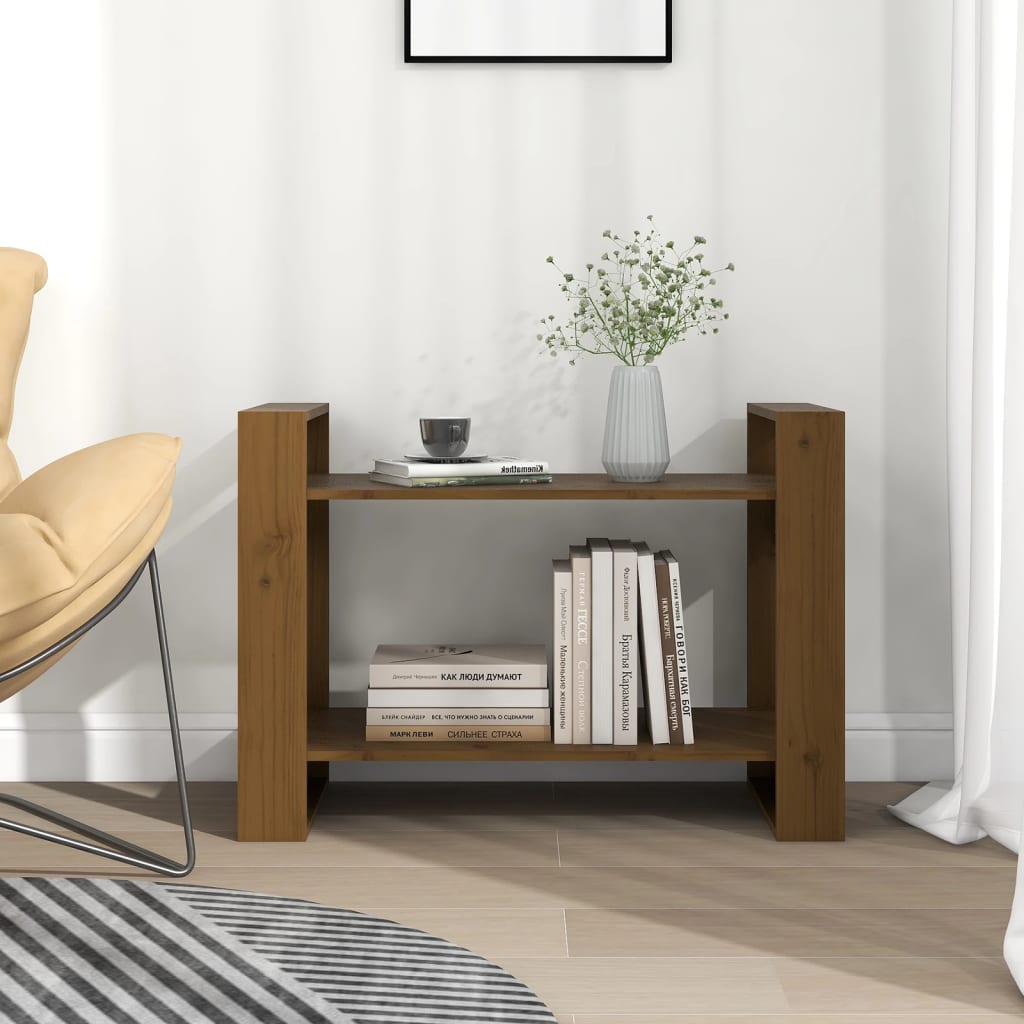 Libreria/Divisorio Ambrato 80x35x56,5 cm Legno Massello di Pino | homemem39