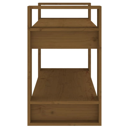 Libreria/Divisorio Ambrato 80x35x56,5 cm Legno Massello di Pino | homemem39