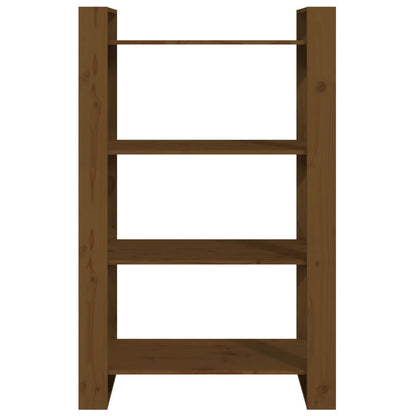 Libreria/Divisorio Ambrato 80x35x125 cm Legno Massello di Pino | homemem39