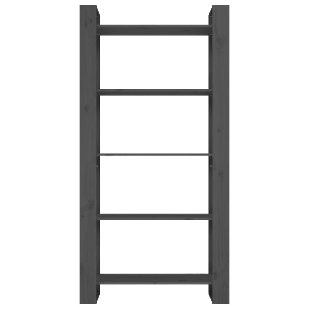 Libreria/Divisorio Grigio 80x35x160 cm Legno Massello - homemem39