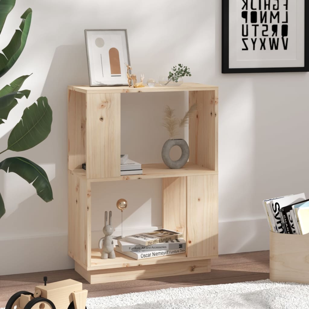 Libreria/Divisorio 51x25x70 cm in Legno Massello di Pino | homemem39