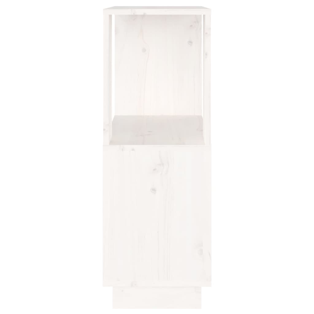 Libreria/Divisorio Bianco 51x25x70 cm in Legno Massello di Pino | homemem39