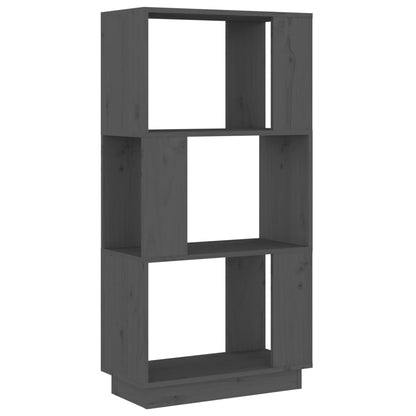 Libreria/Divisorio Grigio 51x25x101 cm Legno Massello di Pino | homemem39