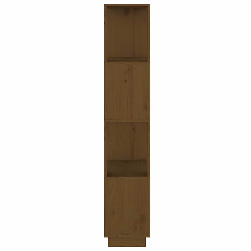 Libreria/Divisorio Ambrato 51x25x132 cm in Massello di Pino