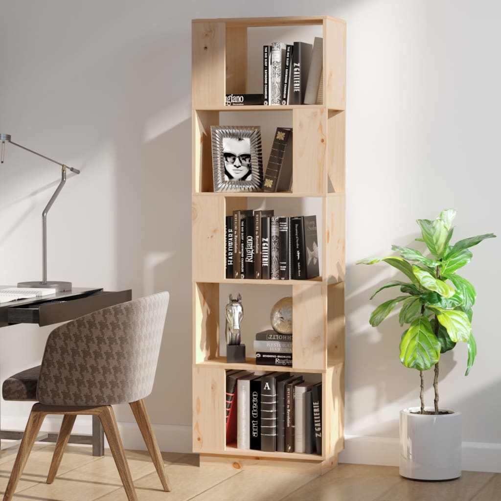 Libreria/Divisorio 51x25x163,5 cm Legno Massello di Pino | homemem39