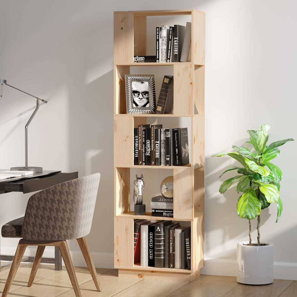 Libreria/Divisorio 51x25x163,5 cm Legno Massello di Pino