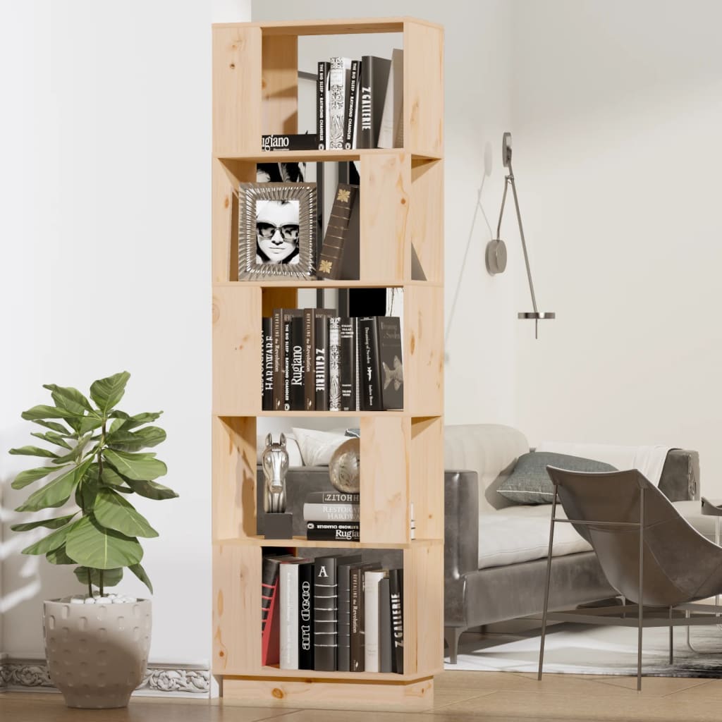 Libreria/Divisorio 51x25x163,5 cm Legno Massello di Pino | homemem39