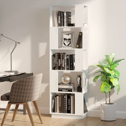 Libreria/Divisorio Bianco 51x25x163,5 cm Legno Massello di Pino | homemem39