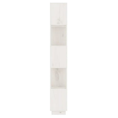Libreria/Divisorio Bianco 51x25x163,5 cm Legno Massello di Pino | homemem39