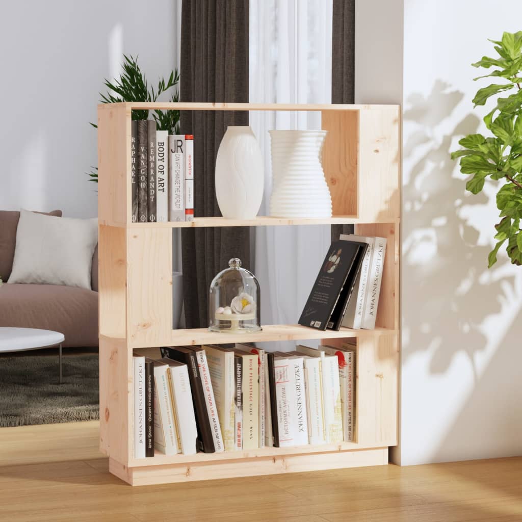Libreria/Divisorio 80x25x101 cm in Legno Massello di Pino | homemem39