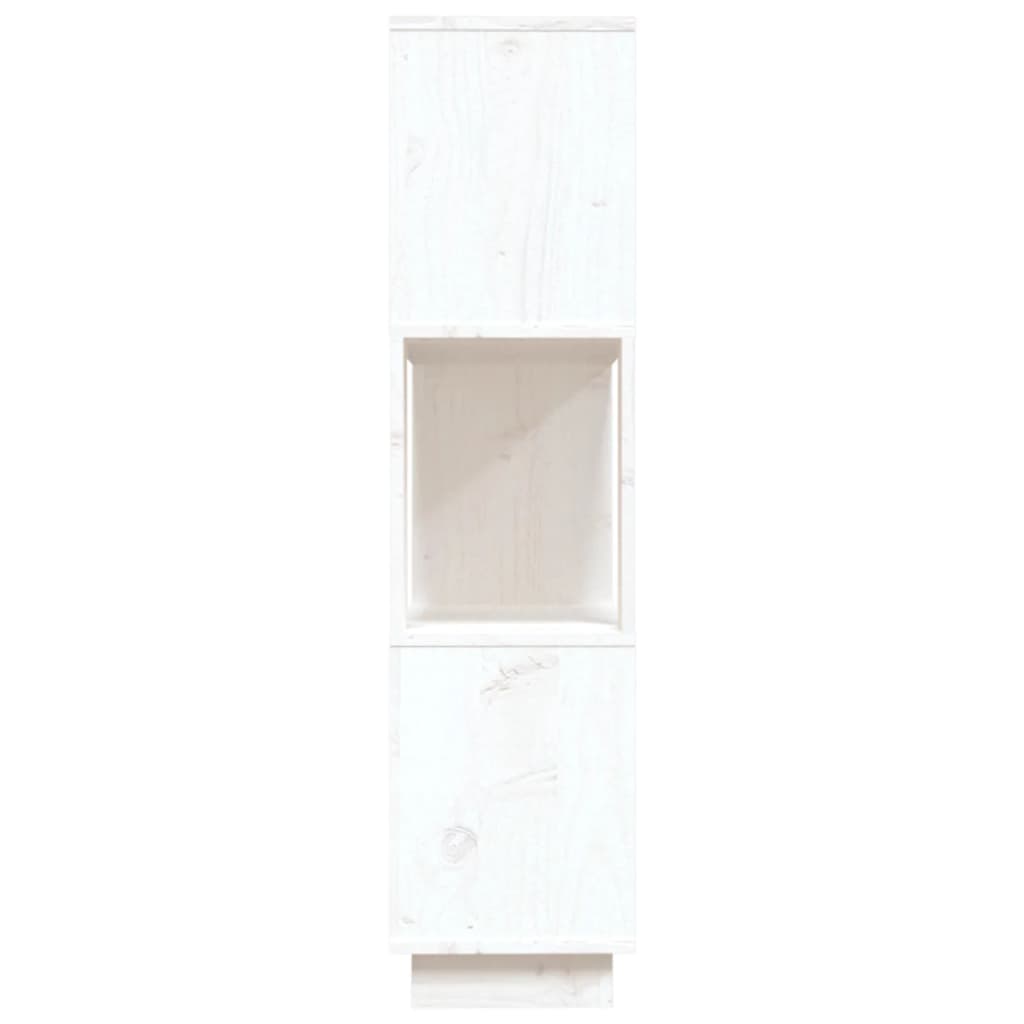 Libreria/Divisorio Bianco 80x25x101 cm Legno Massello di Pino | homemem39