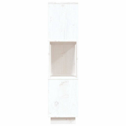 Libreria/Divisorio Bianco 80x25x101 cm Legno Massello di Pino