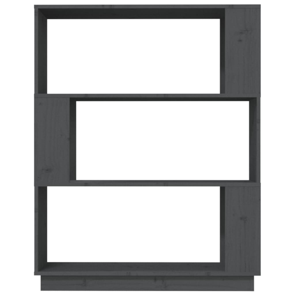 Libreria/Divisorio Grigio 80x25x101 cm Legno Massello di Pino | homemem39