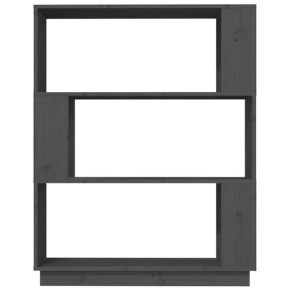 Libreria/Divisorio Grigio 80x25x101 cm Legno Massello di Pino | homemem39