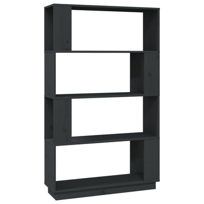 Libreria/Divisorio Grigio 80x25x132 cm Legno Massello di Pino | homemem39