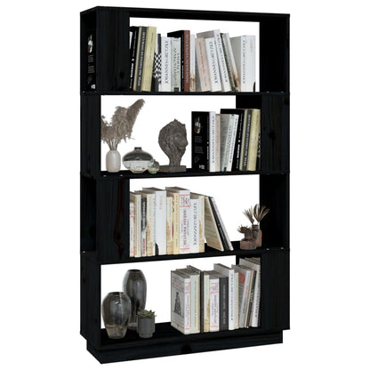 Libreria/Divisorio Bianco 80x25x132 cm Legno Massello di Pino
